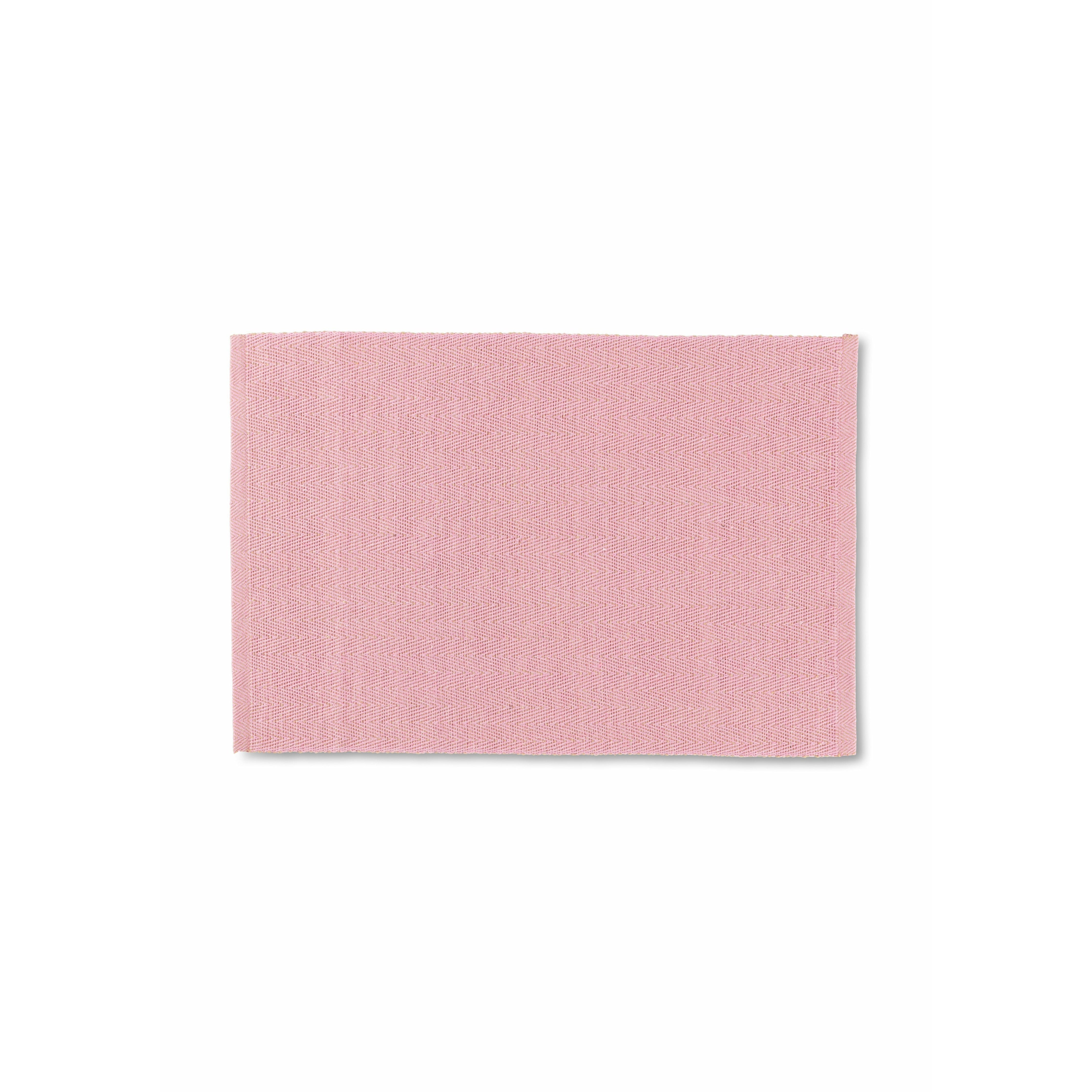 Lyngby Porscelæn Herringband Placemat 43x30 cm, roze