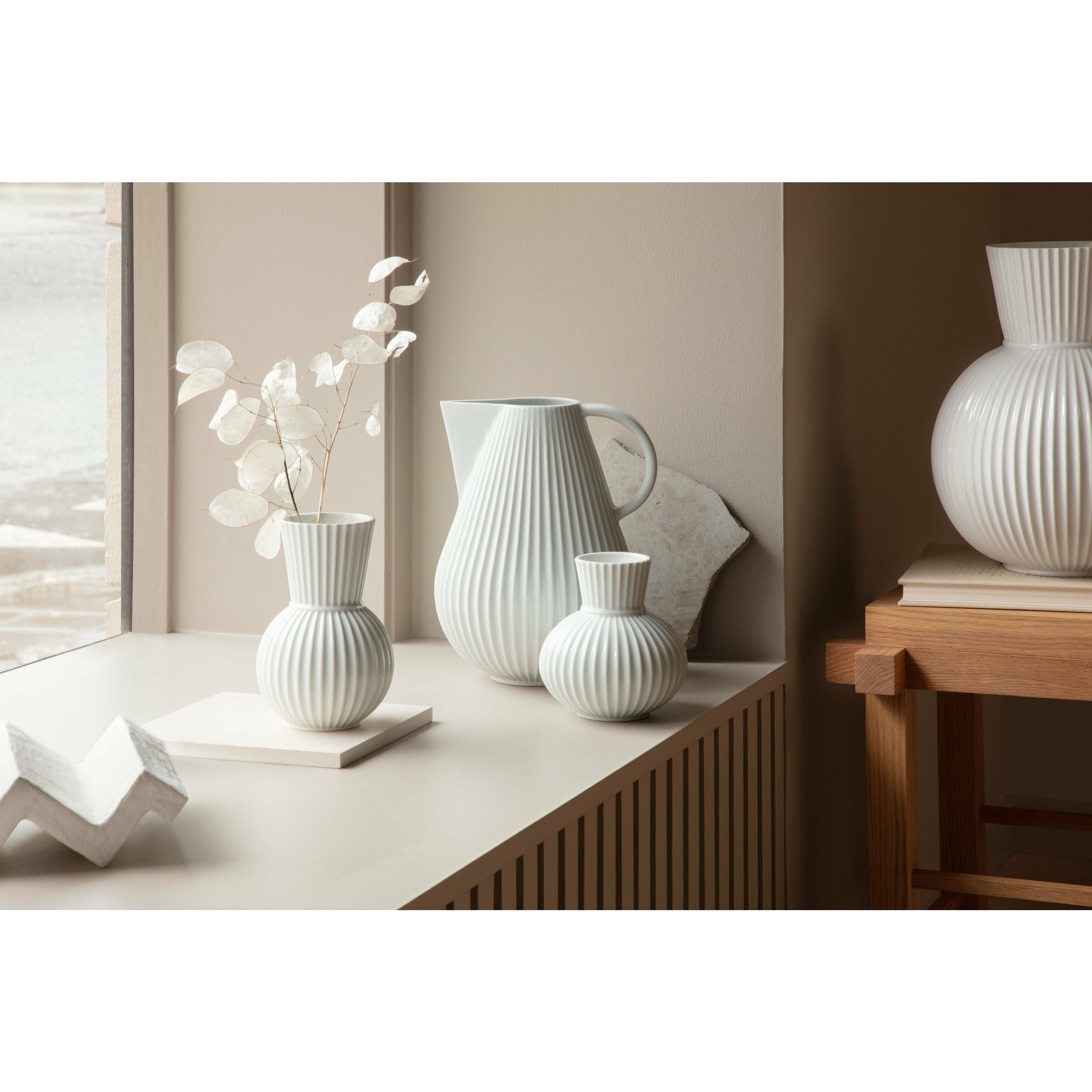 Lyngby Porcelæn Lyngby Tura Vase 14,5 Cm, White