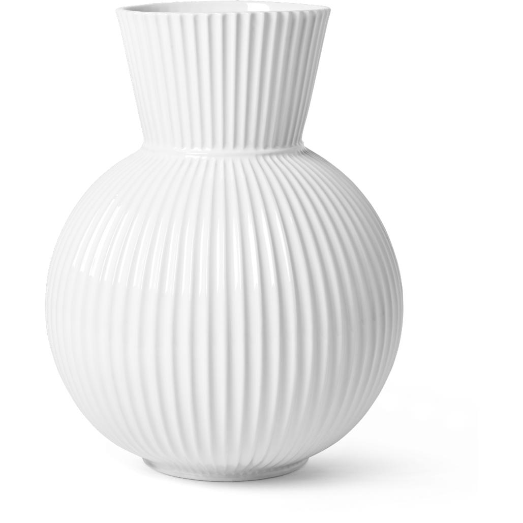 Lyngby Porcelæn Lyngby Tura Vase H34 Wit porselein