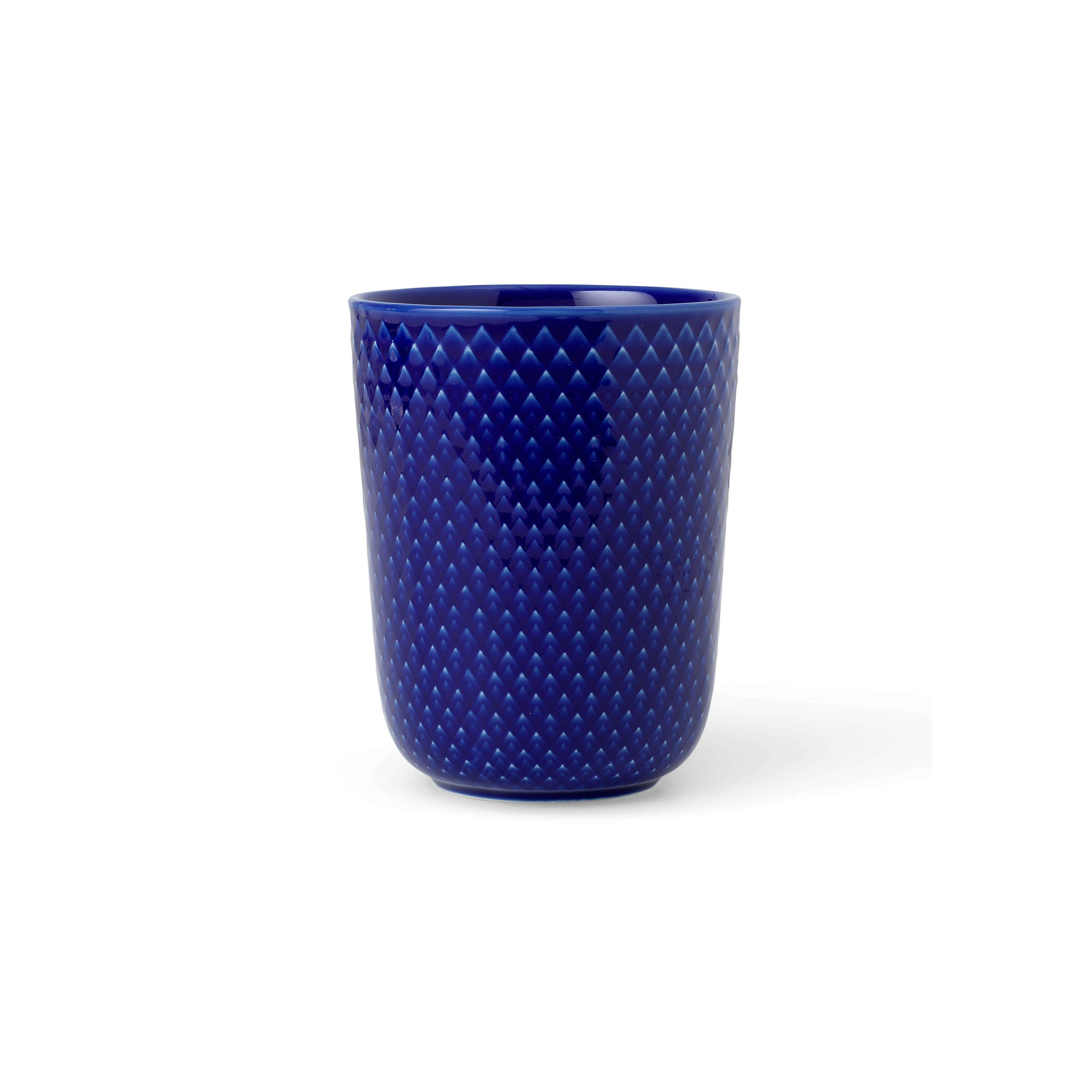 Lyngby Porscelæn Rhombe Color Mug 33 CL, donkerblauw