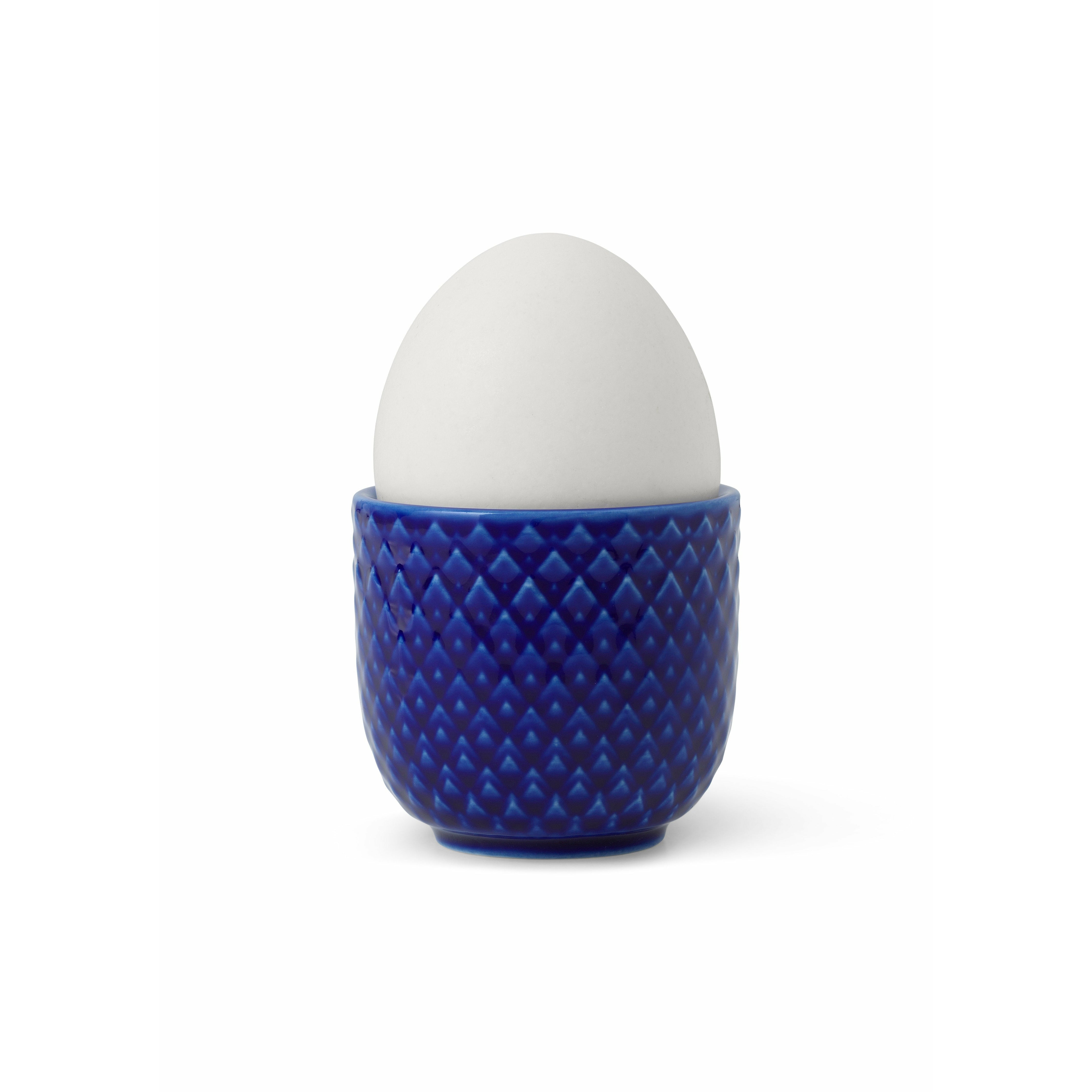 Lyngby Porscelæn Rhombe Color Egg Cup Ø5 cm, donkerblauw