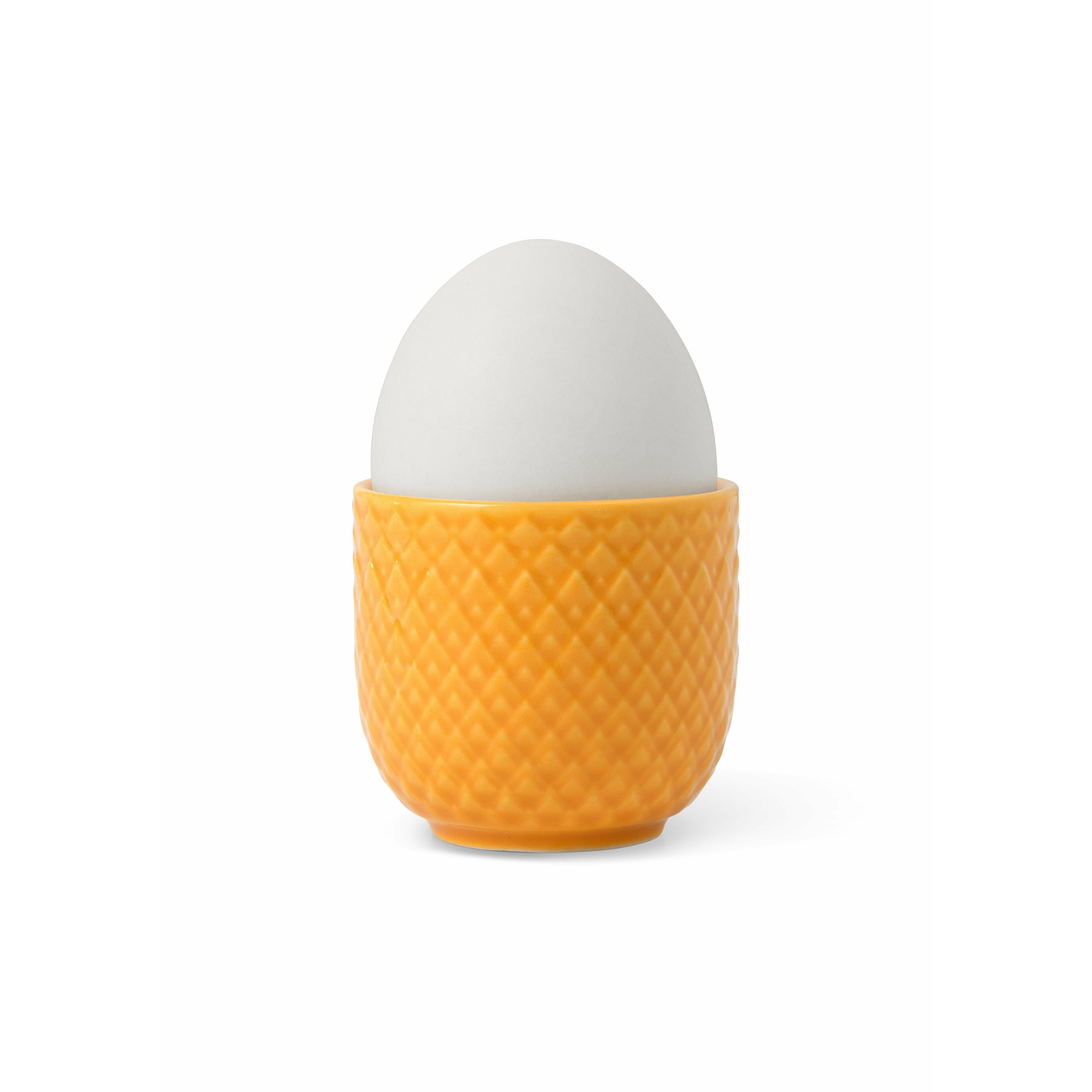 Lyngby Porcelæn Rhombe Color Egg Cup Ø5 cm, Gelb