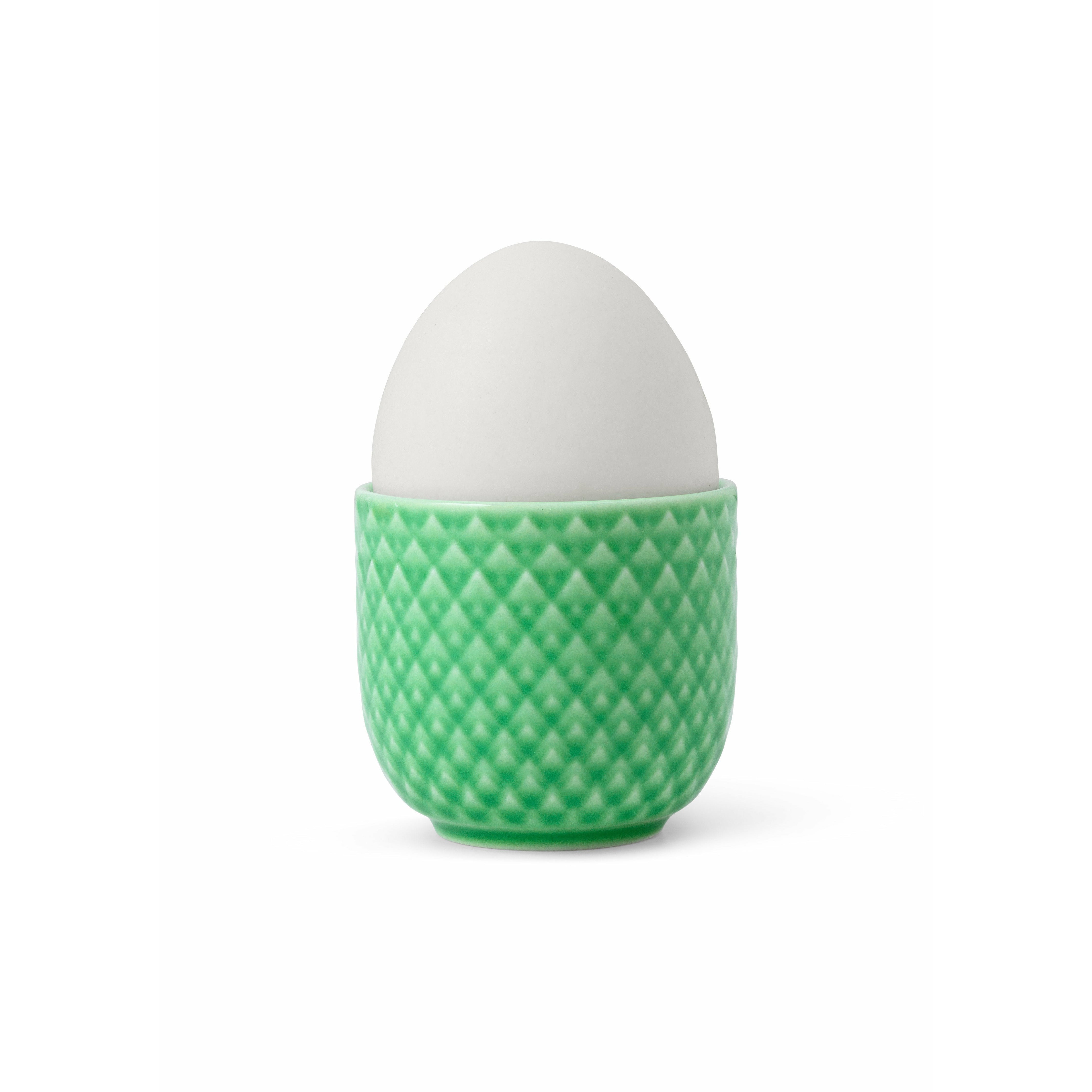 Lyngby Porcelæn Rhombe Color Egg Cup Ø5 cm, grön