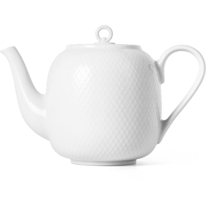 Lyngby Porscelæn Rhombe Teapot 1,9 L Wit porselein