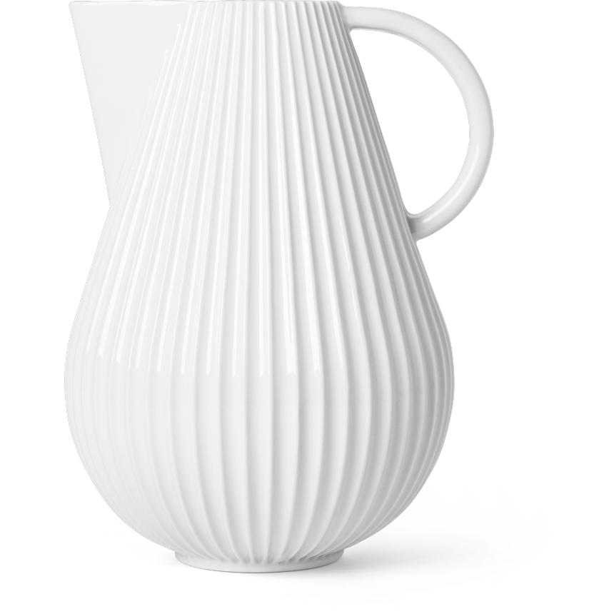 Lyngby Porcelæn Tura Jug Jarrón H27,5 porcelana blanca