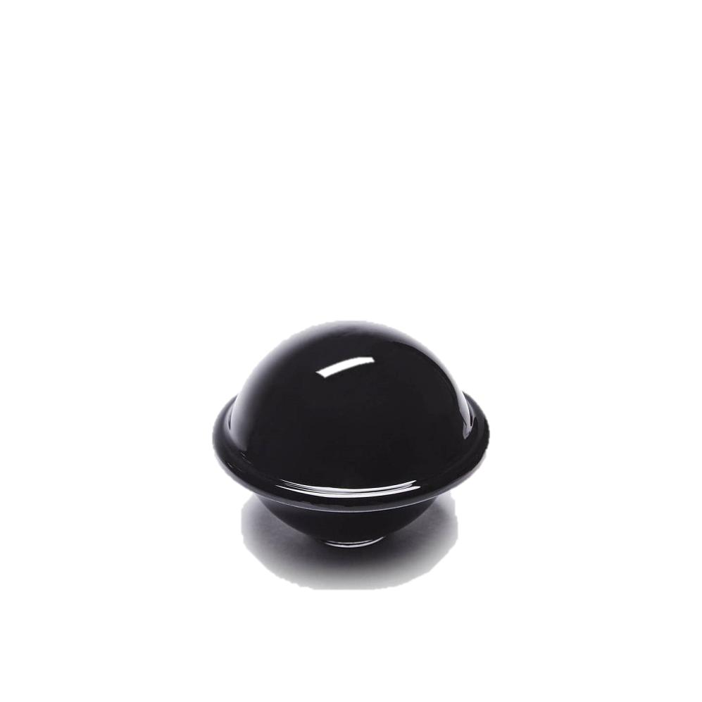 Lyngby Rhombe Chapeau Bowl med lock, svart, stort