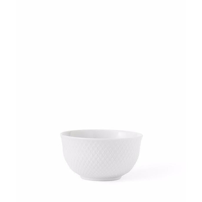 Lyngby Rhombe Bowl Weiß, 15 cm