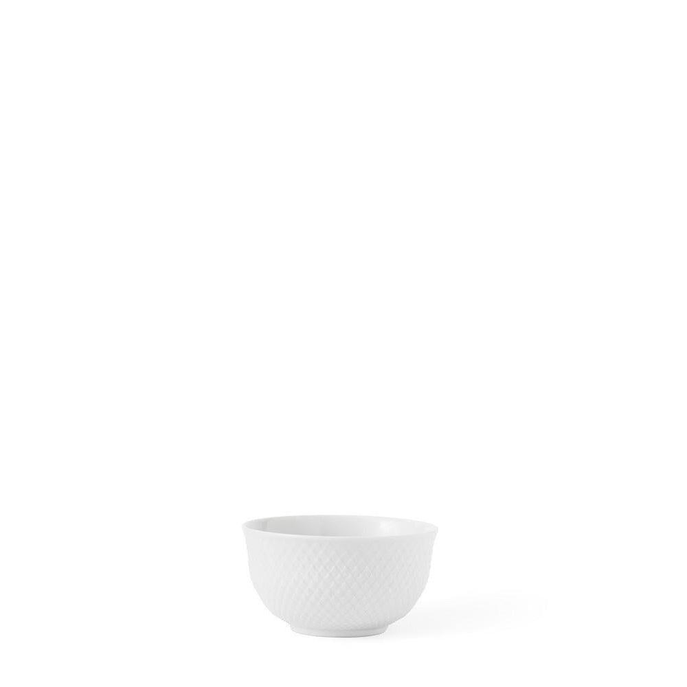 Lyngby Rhombe Bowl Weiß, Ø11 cm