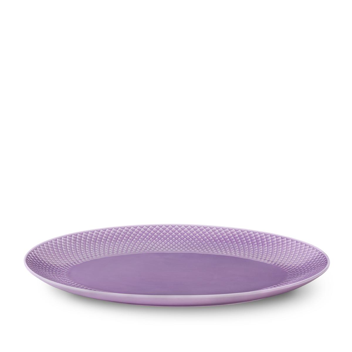 LYNGBY RHOMBE SERVANT PLAQUE PURPLE POURTLE, 35 cm