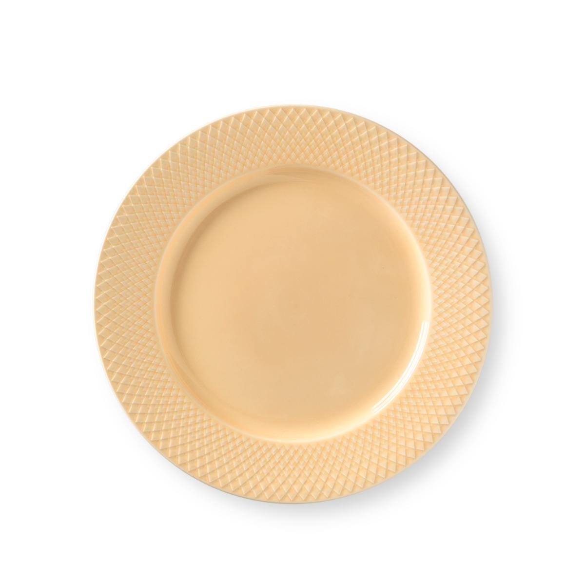 Lyngby Rhombe Plate Sand, 27cm