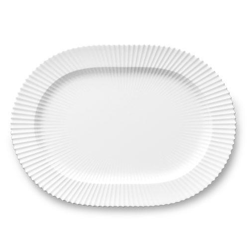 Lyngby Serviing Plate White, 36 cm