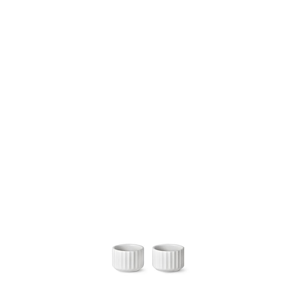 Lyngby Tealight Holder White, 2 Pack