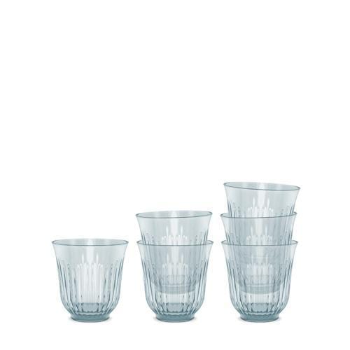 Lyngby Trinkglässe Blaues Glas, 26cl, 6 Pack