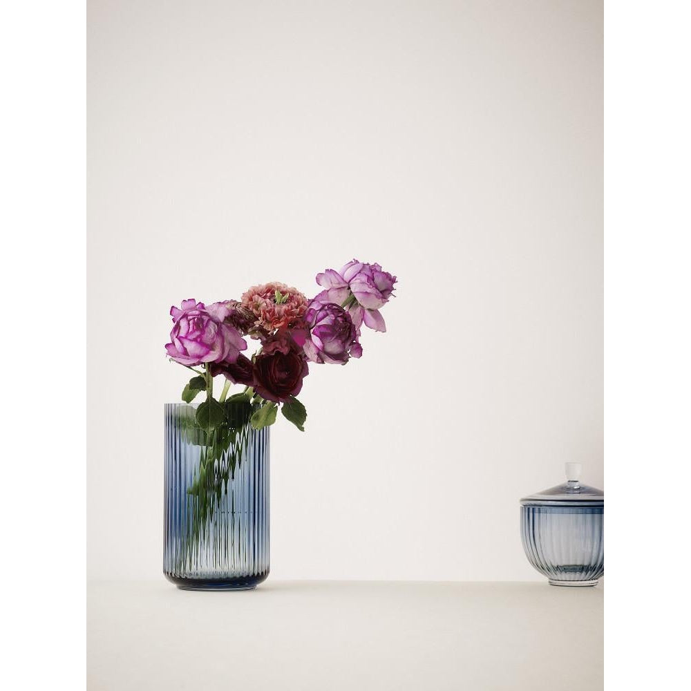 Verbe Lyngby Vase Blue, 20 cm