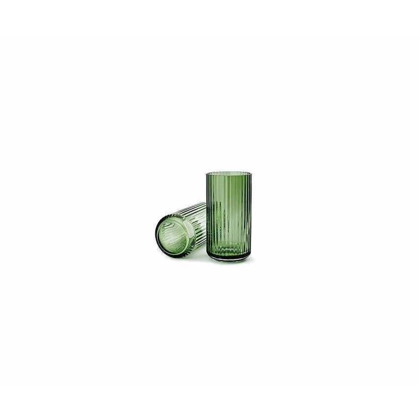 Lyngby vaas Kopenhagen groen glas, 15 cm