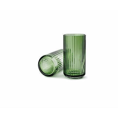 Lyngby Vase Copenhagen Green Glass, 25 cm