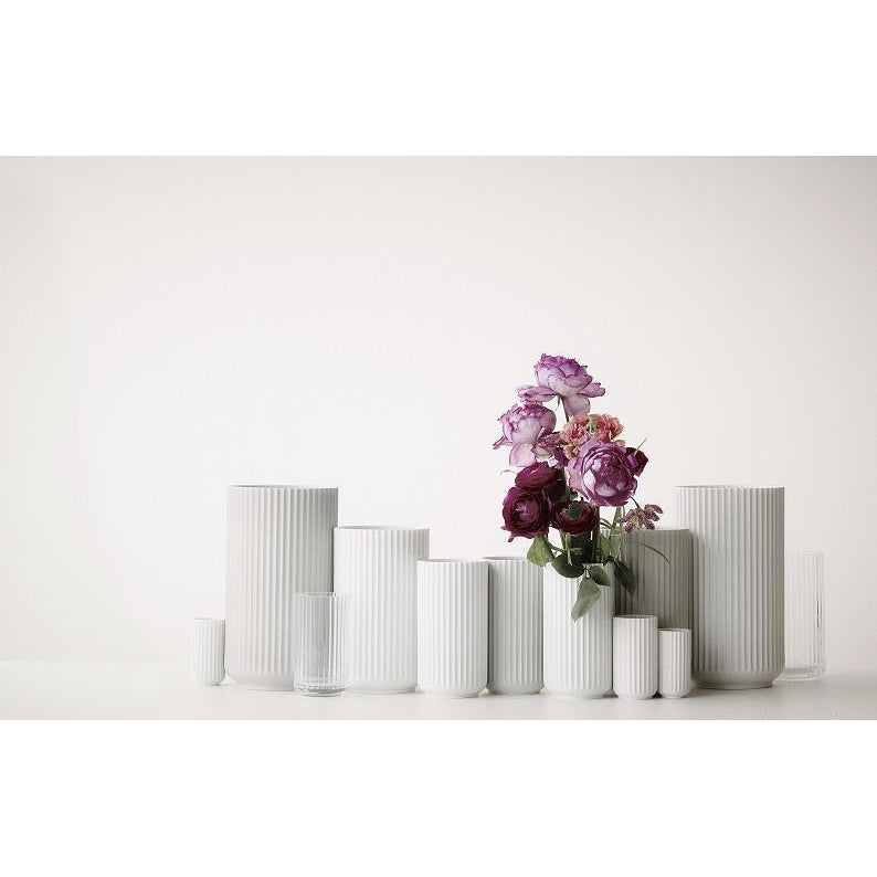 Vase lyngby blanc, 25 cm