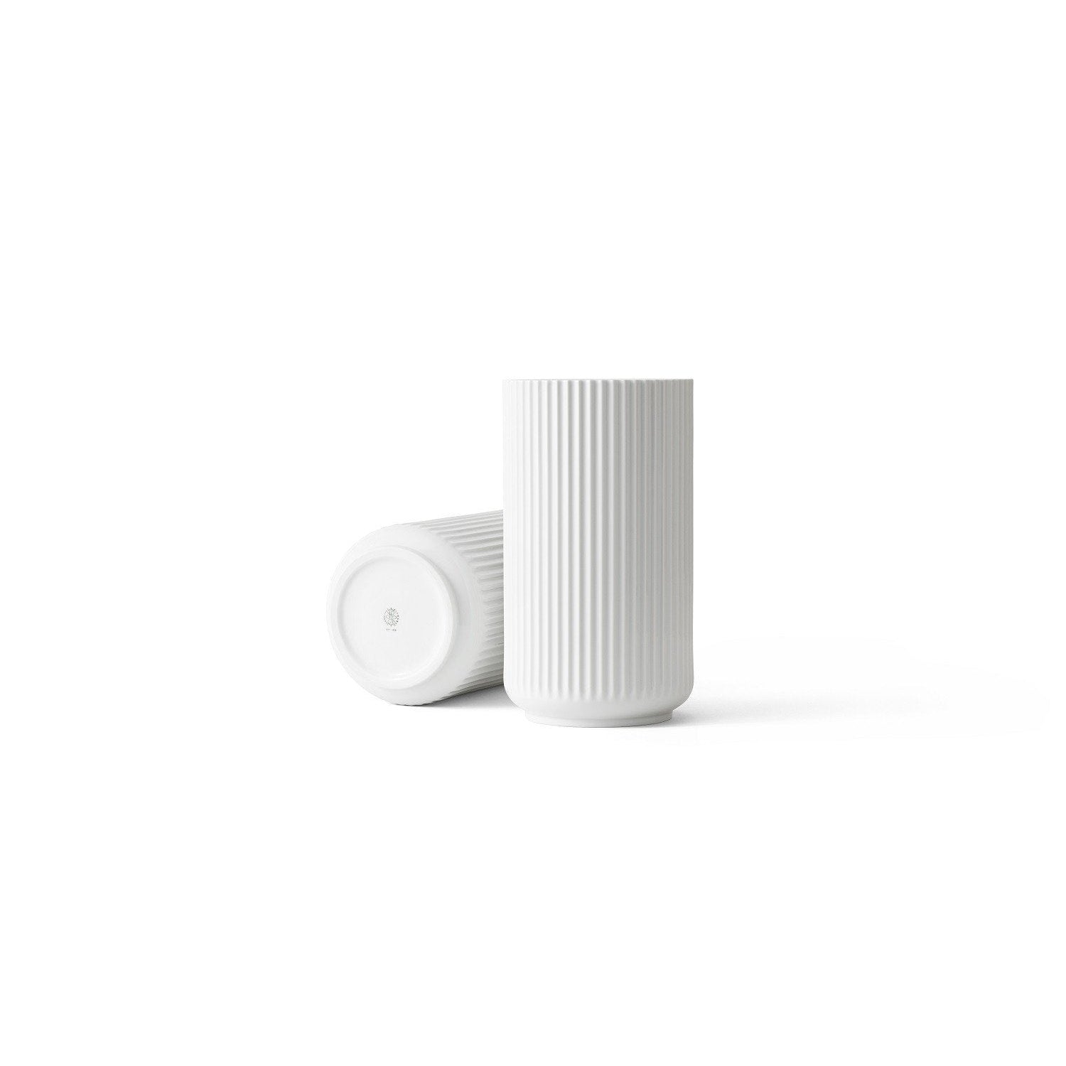 Lyngby vase blanc, 31 cm