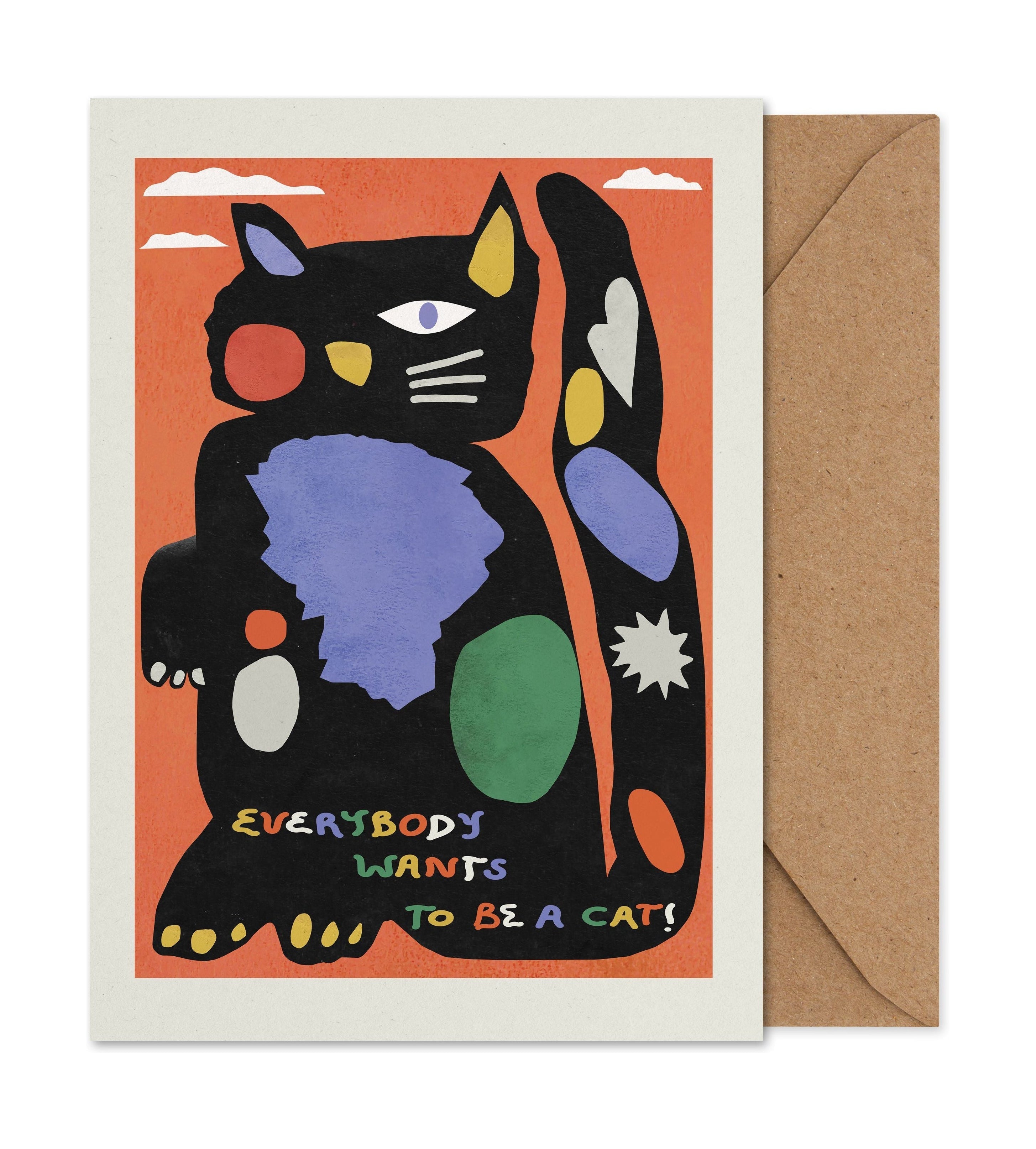 Collectif de papier Tout le monde veut être une carte de chat, A5