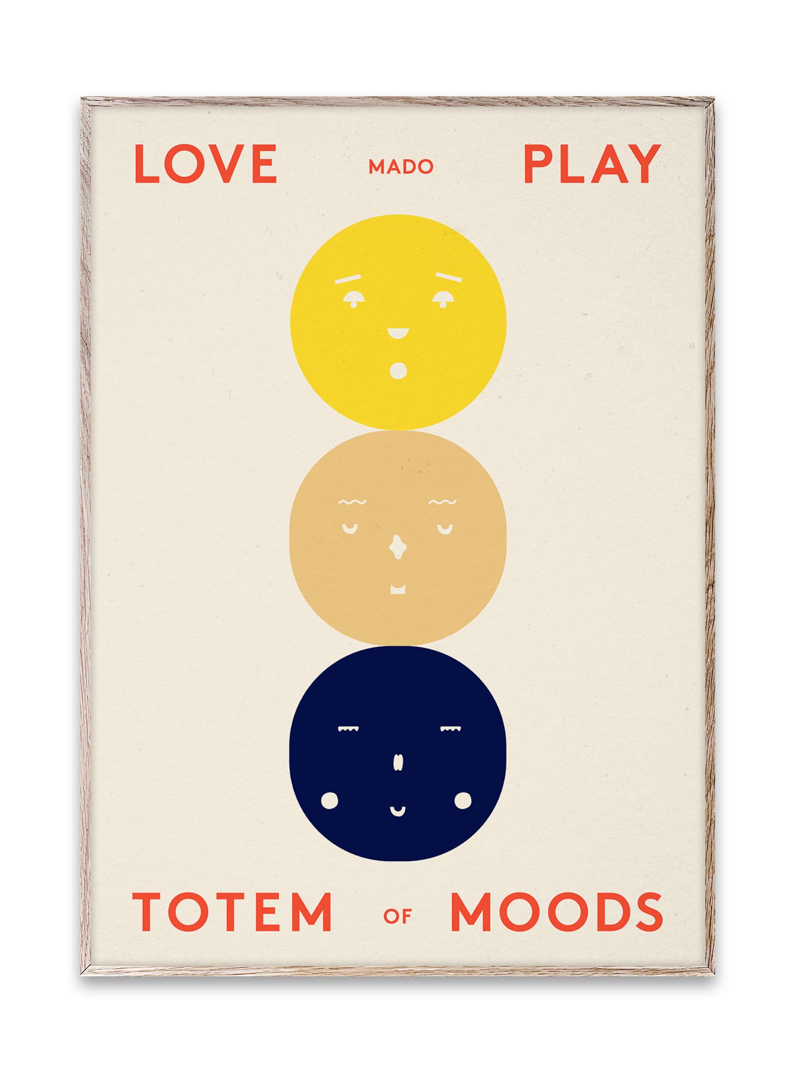 Totem colectivo de papel de Moods Poster, 50 x70 cm