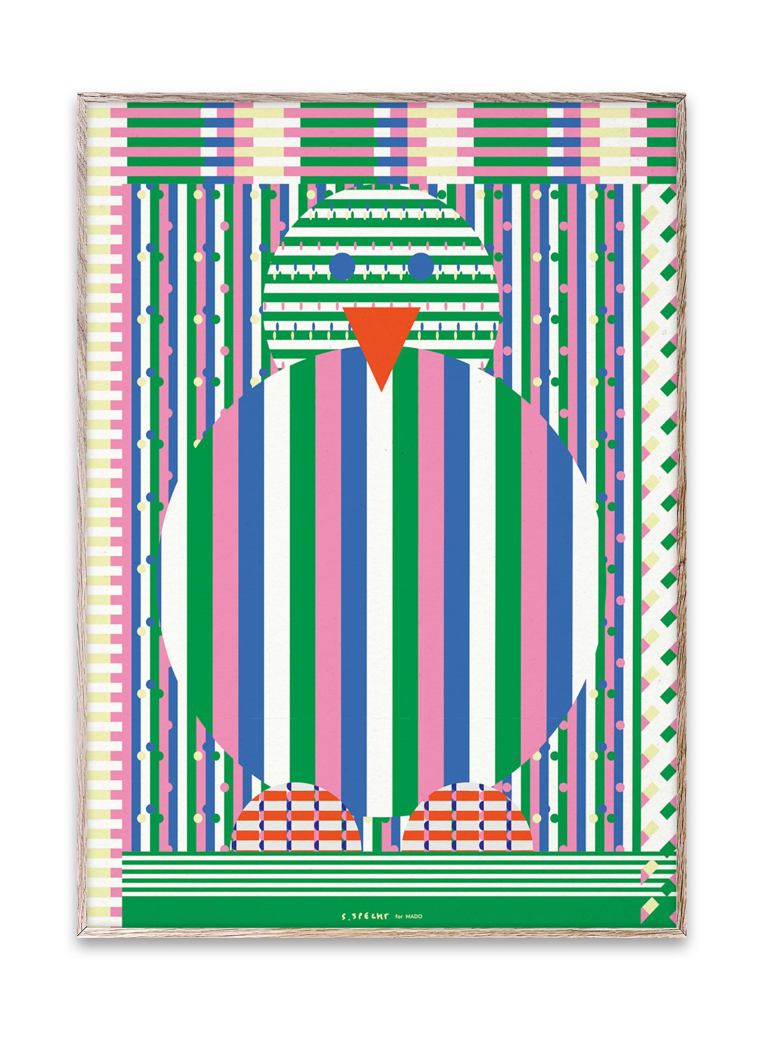 Cartel de pollo colectivo de papel, 50 x70 cm