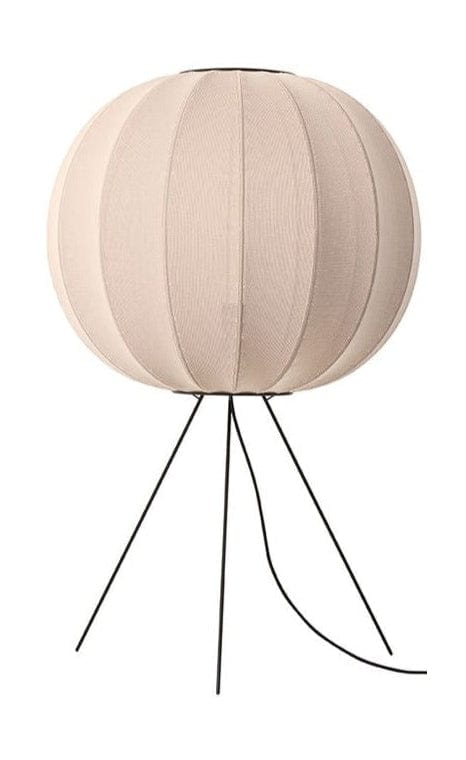 Fabriqué à la main en tricot avec 60 lampadaire ronde Medium, pierre de sable