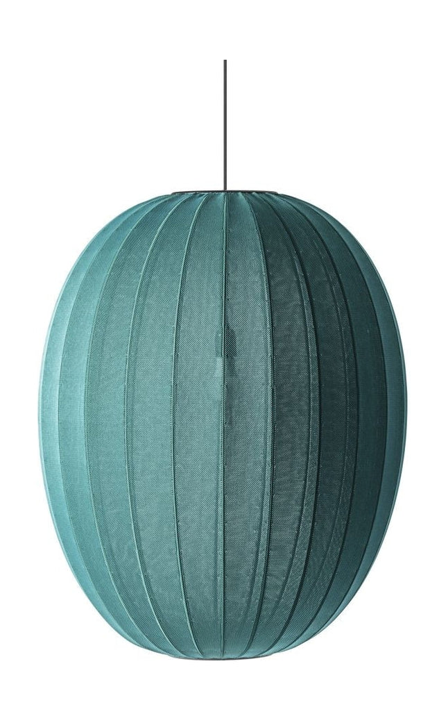 Made By Hand Knit Wit 65 High Oval Pendant Lamp, Seagrass