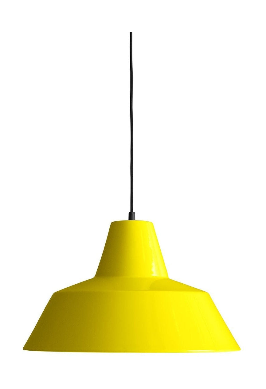 Lámpara de suspensión del taller hecha a mano W4, amarillo