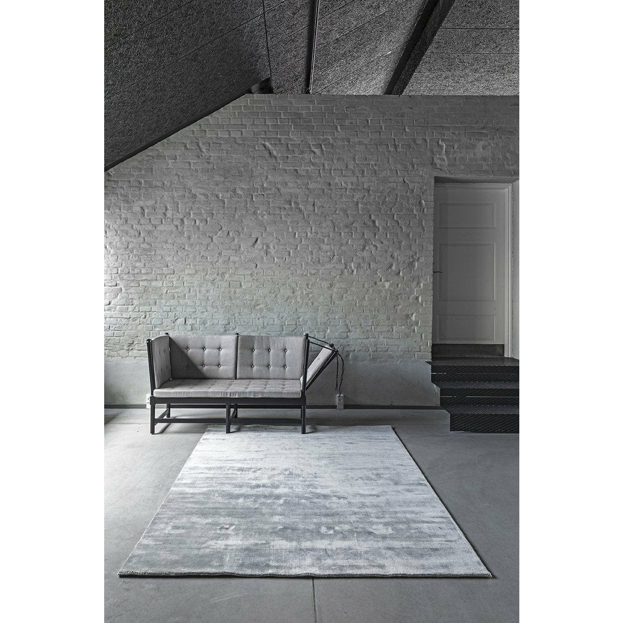 Massimo Earth Bambus tæppe betongrå, 140x200 cm