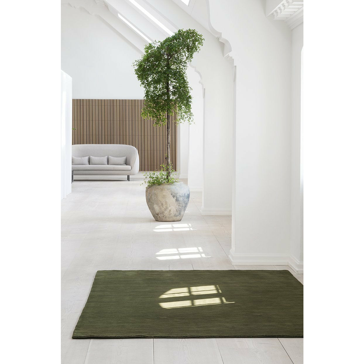 Massimo Erde Teppich Moss Green, 250 x 300 cm