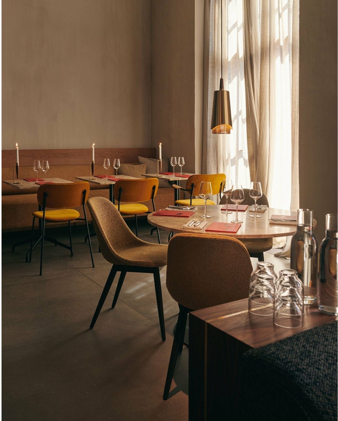 Audo Copenhagen Co Food Chair Full Upholstery, Chrome/Doppiopanama T14012/004