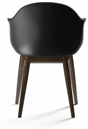 Audo Copenhagen Harbour Upholstered Dining Chair Dark Stained Oak, Dakar 0842