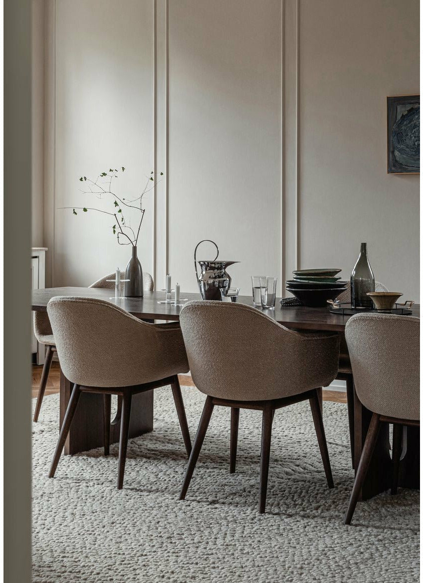 Audo Copenhagen Harbor Silla de comedor de roble natural, blanco