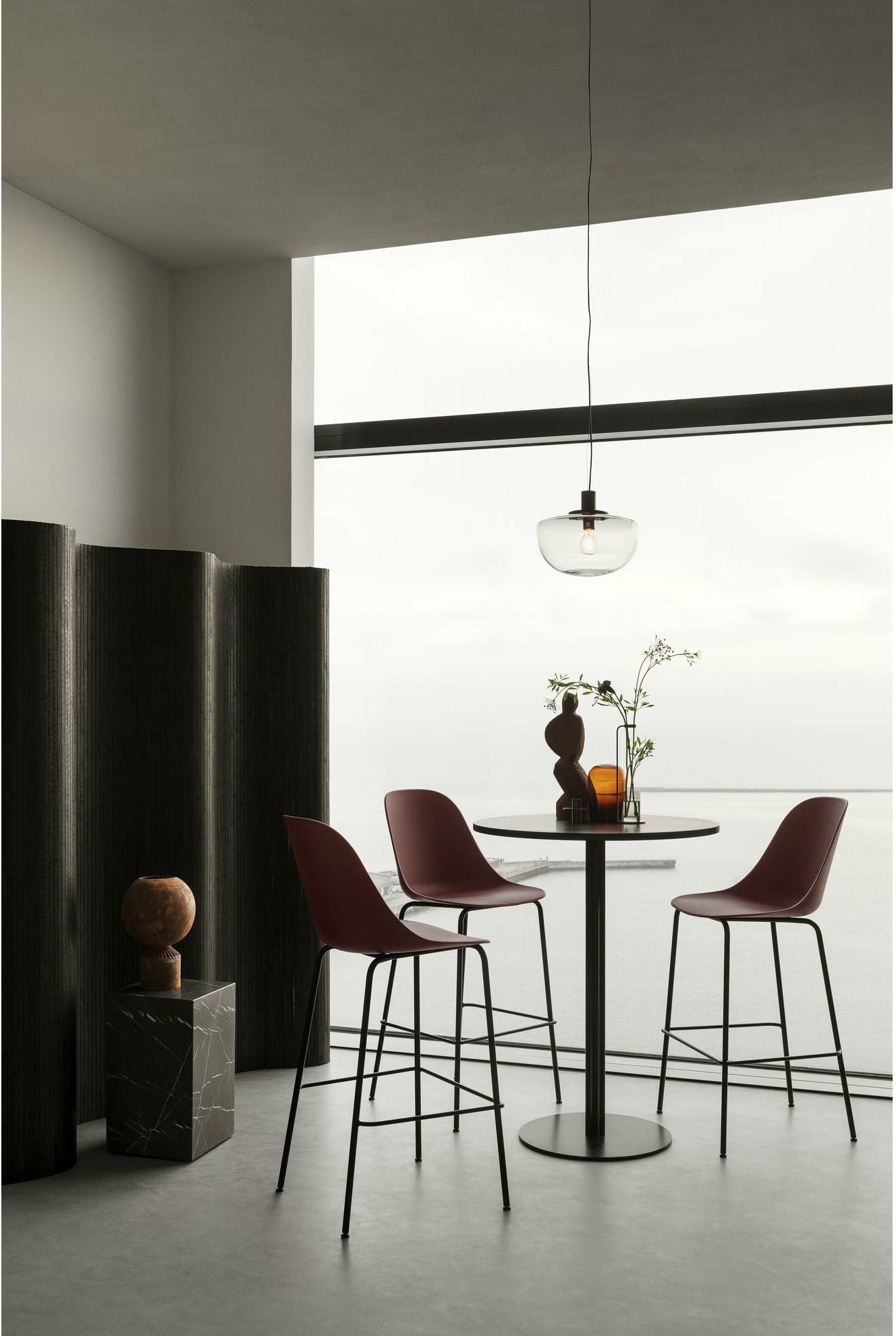 Audo Copenhagen Harbour Side Counter Chair polstret, Remix 233