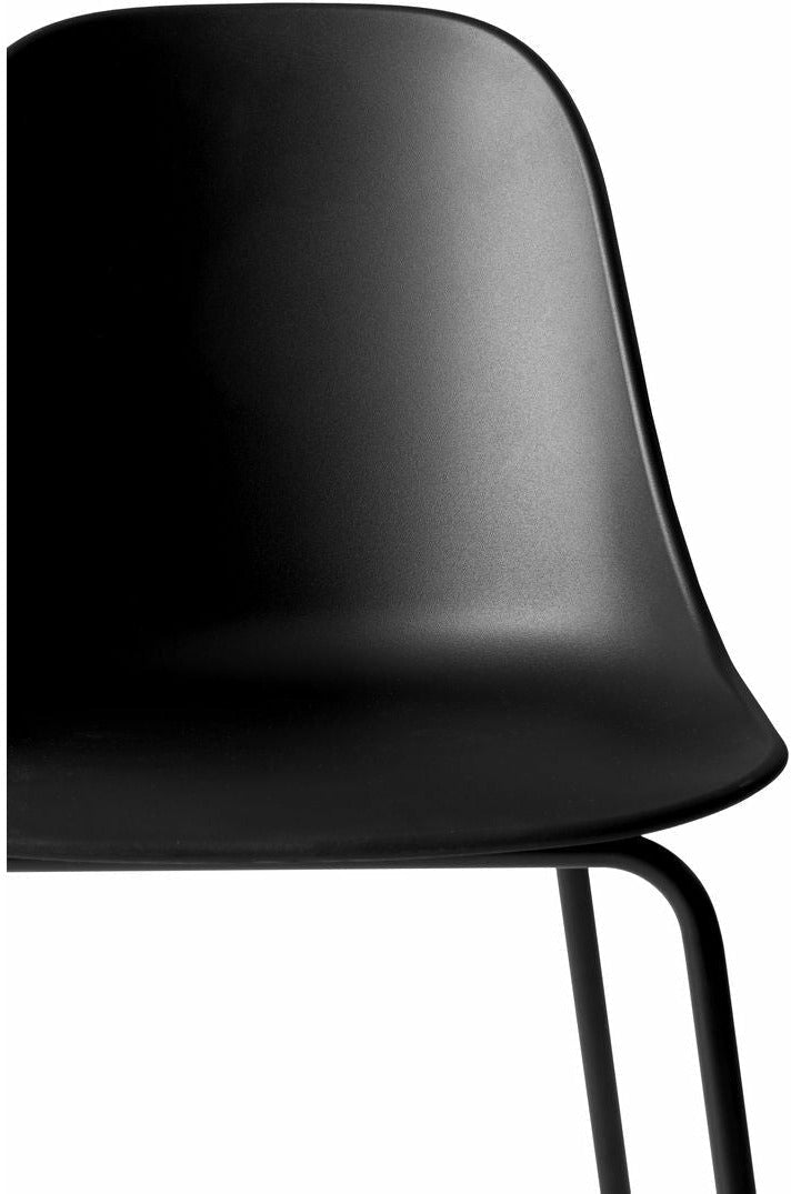 Chaise de comptoir latéral Audo Copenhagen Harbour, noir / noir