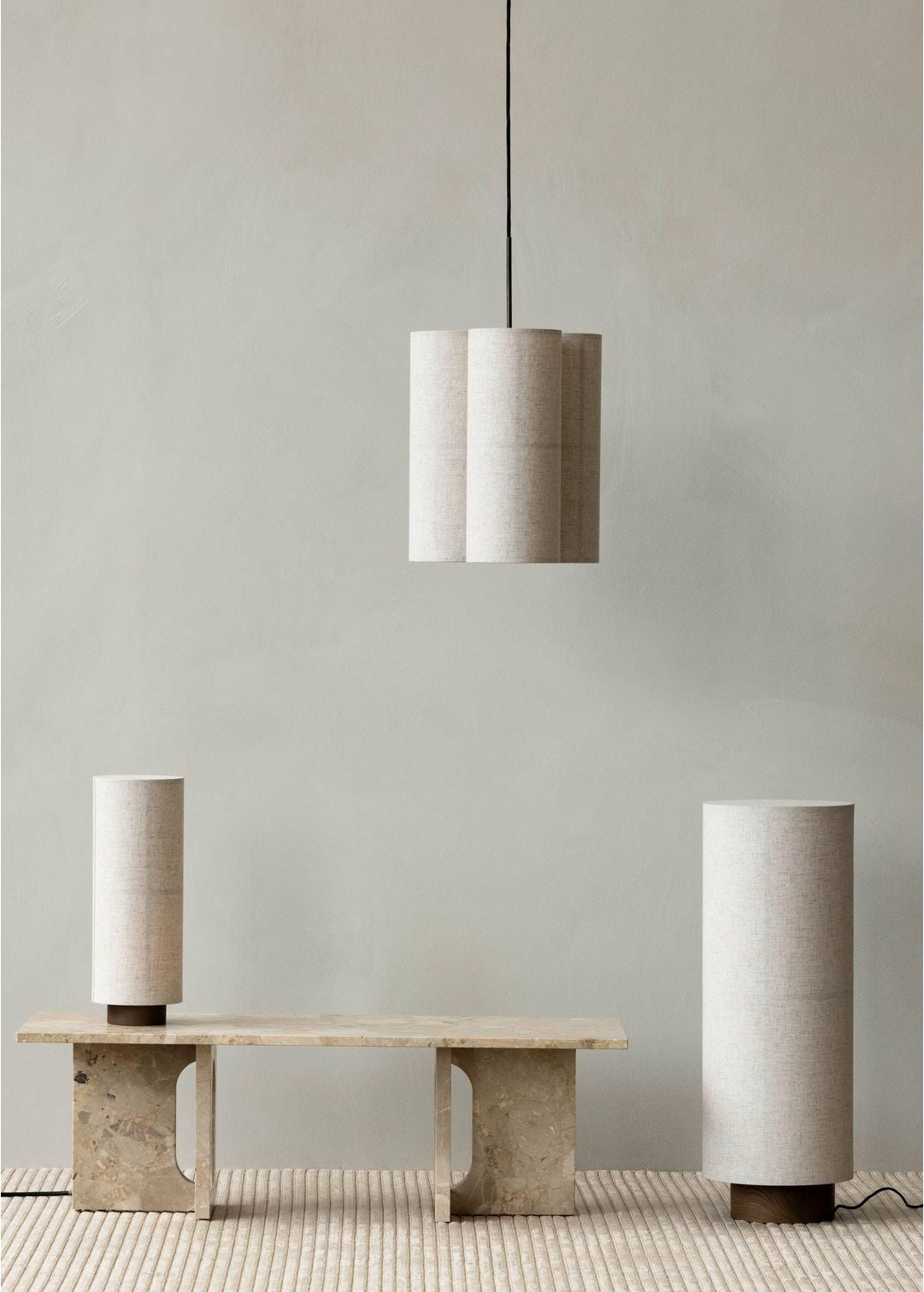 Audo Copenhagen Hashira Suspension Lamp Cluster Large, White