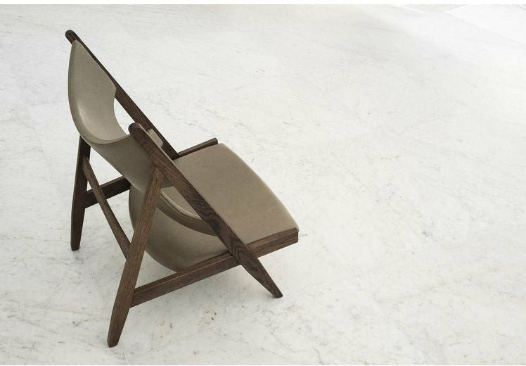 Audo Copenhagen Knitting Lounge Chair Dark Stained Oak, Dakar 0311