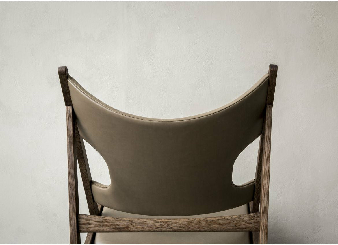 Audo Copenhagen Knitting Lounge Chair Dark Stained Oak, Dakar 0311