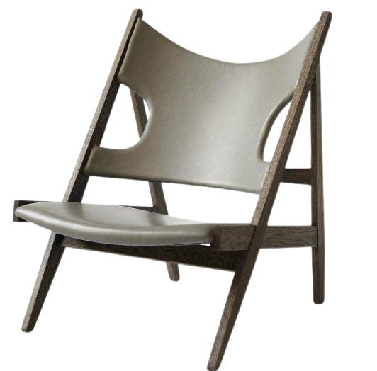 Audo Copenhagen Knitting Lounge Chair Dark Stained Oak, Dakar 0311