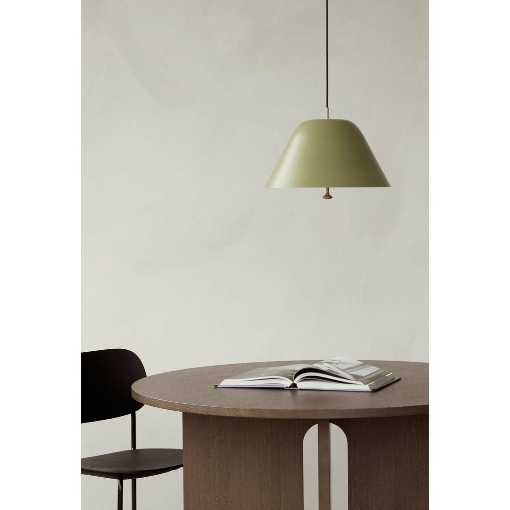 Audo Copenhagen Levitation Anhängerlampe Ø28 cm, grau/bronziertes Messing