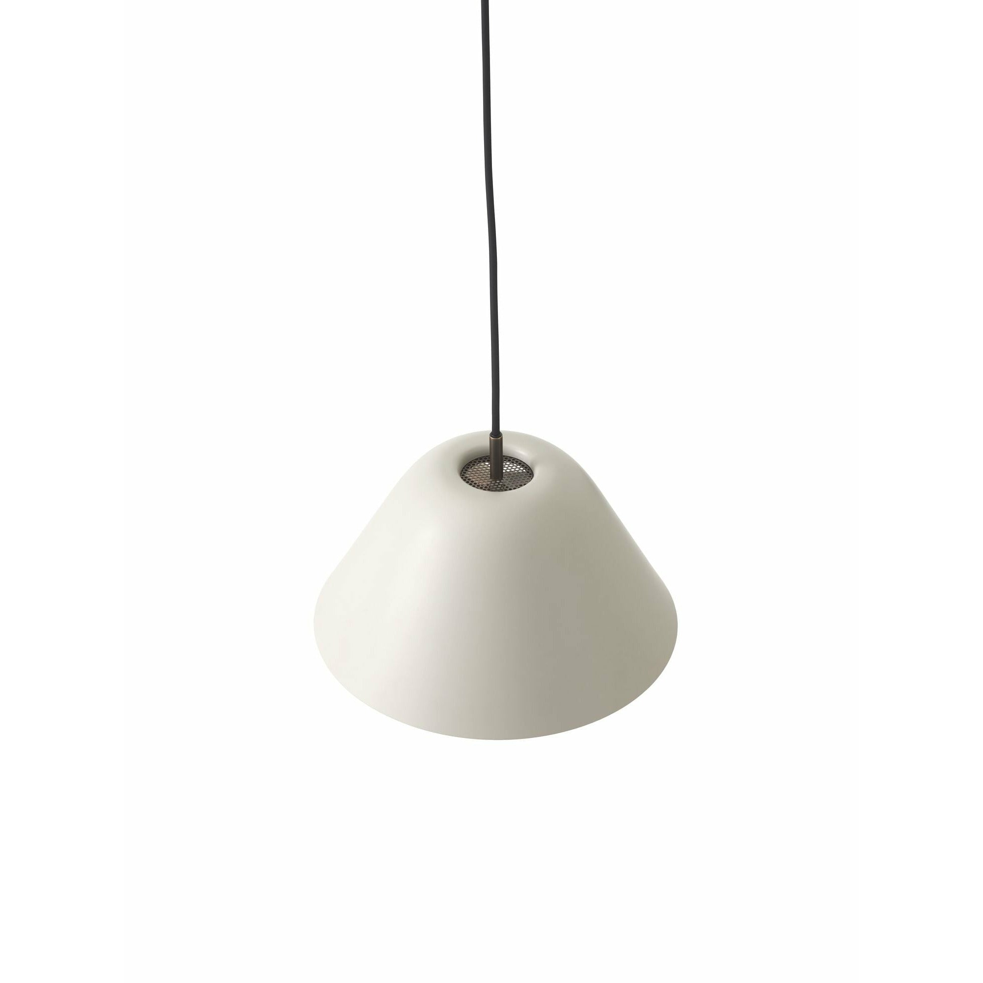 Audo Copenhagen Levitation Anhängerlampe Ø28 cm, grau/bronziertes Messing