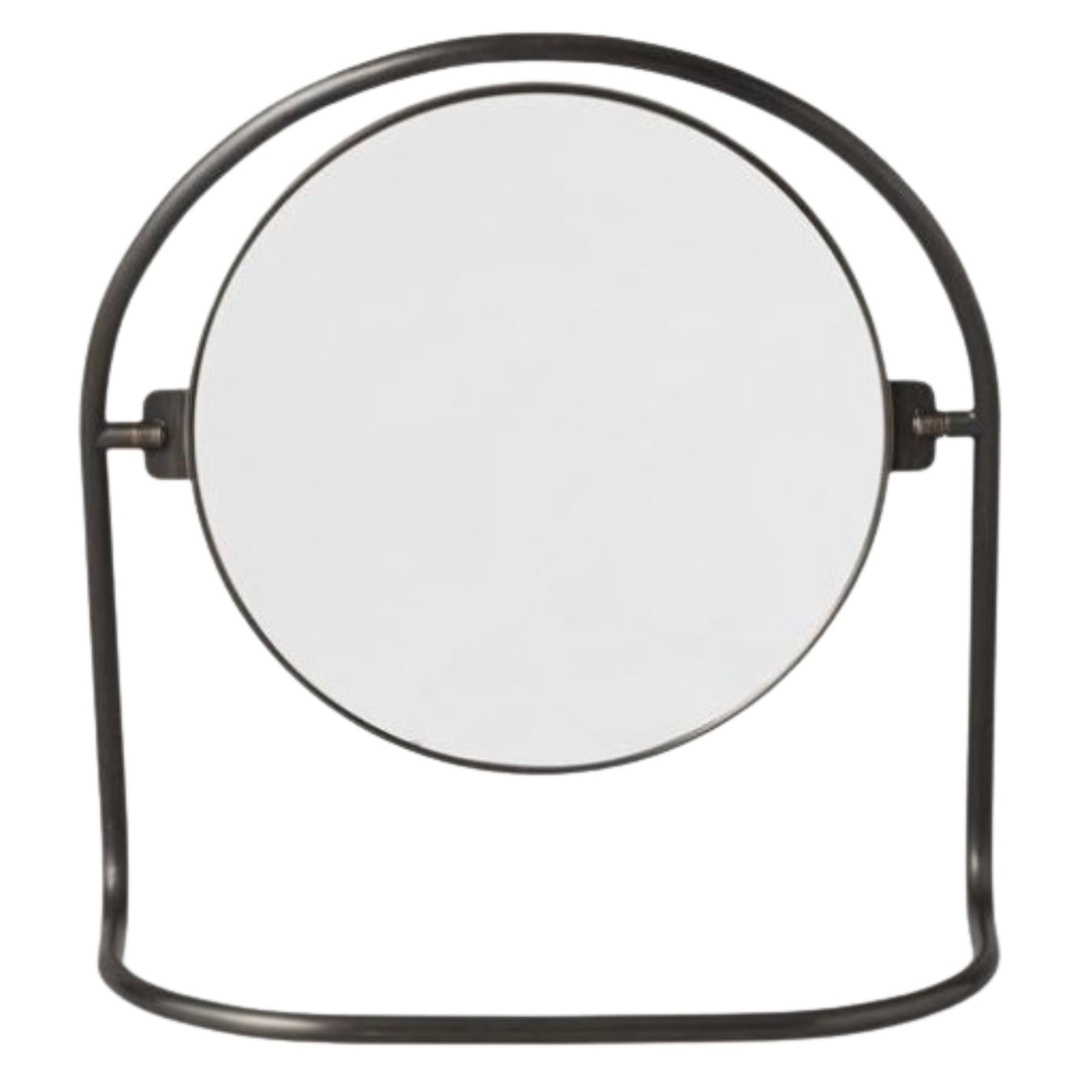 Audo Copenhagen Nimbus Table Mirror, bronzed messing