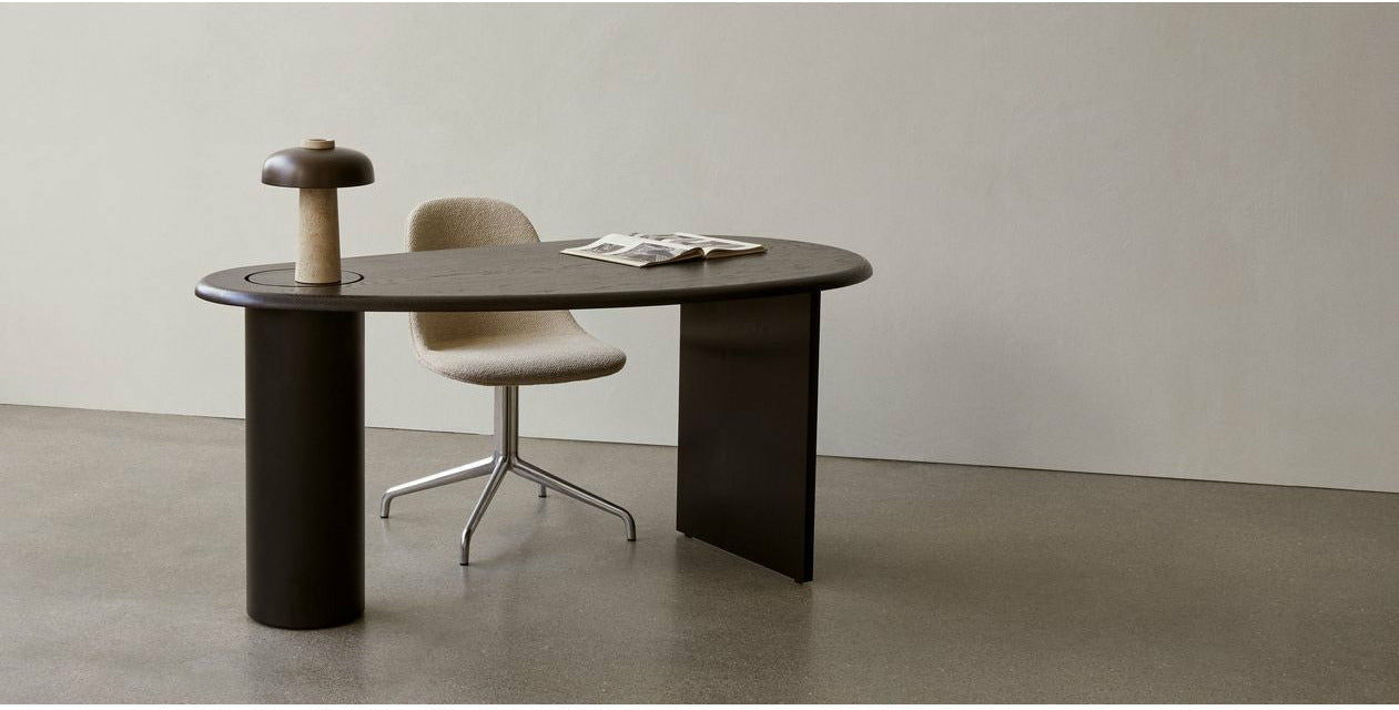 Audo Copenhagen Reverse Table Lampe, Travertine Marmor