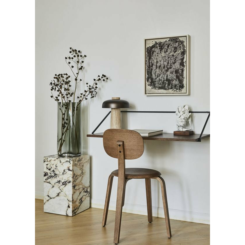Audo Copenhagen Reverse Table Lamp, Travertine Marble