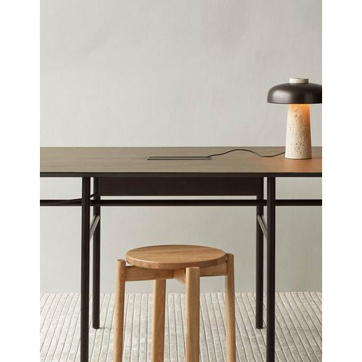 Audo Copenhagen Reverse Table Lampe, Travertine Marmor