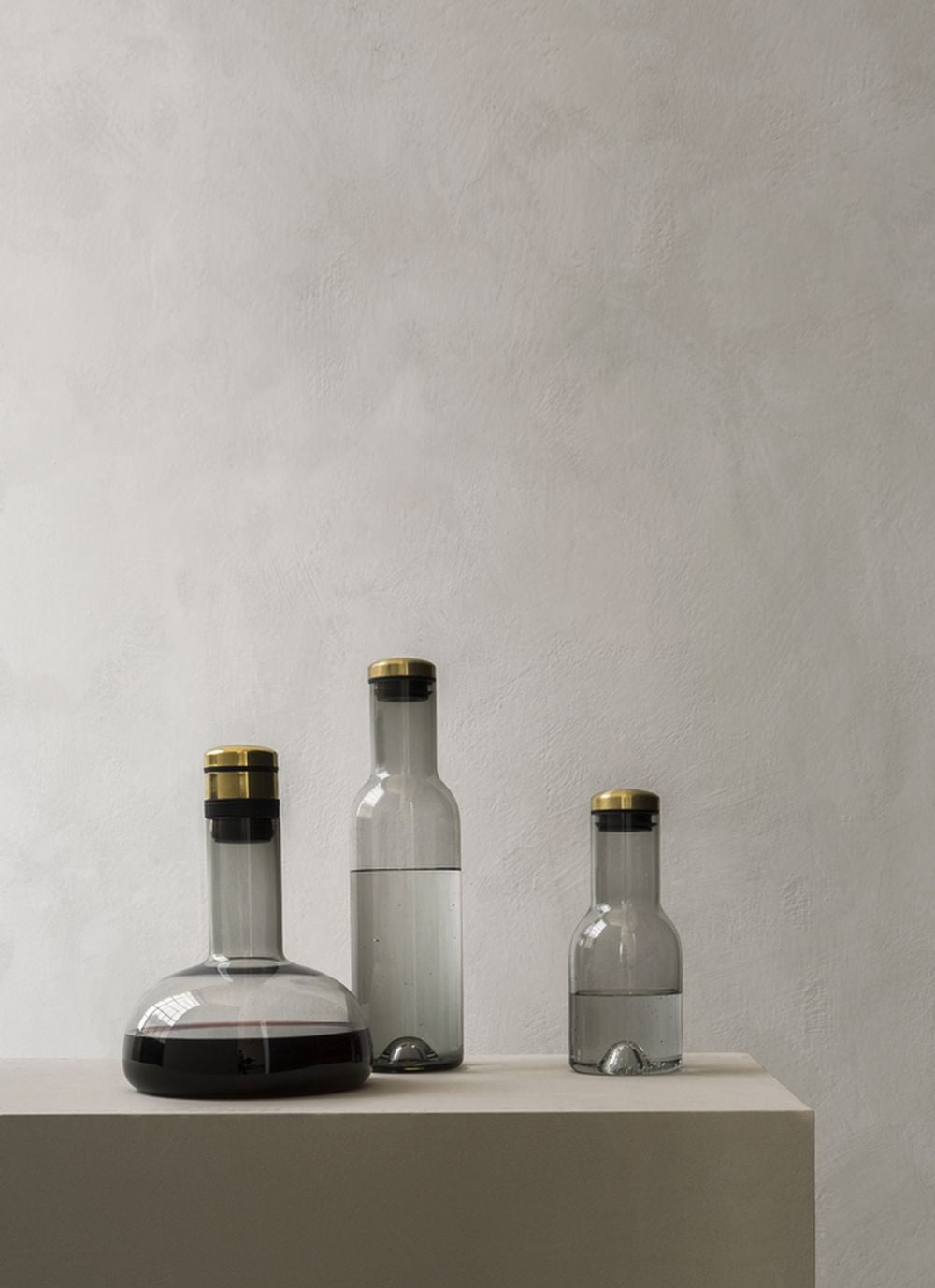 Audo Kopenhagen Wein & Wasserwasserglas Brass, Rauch