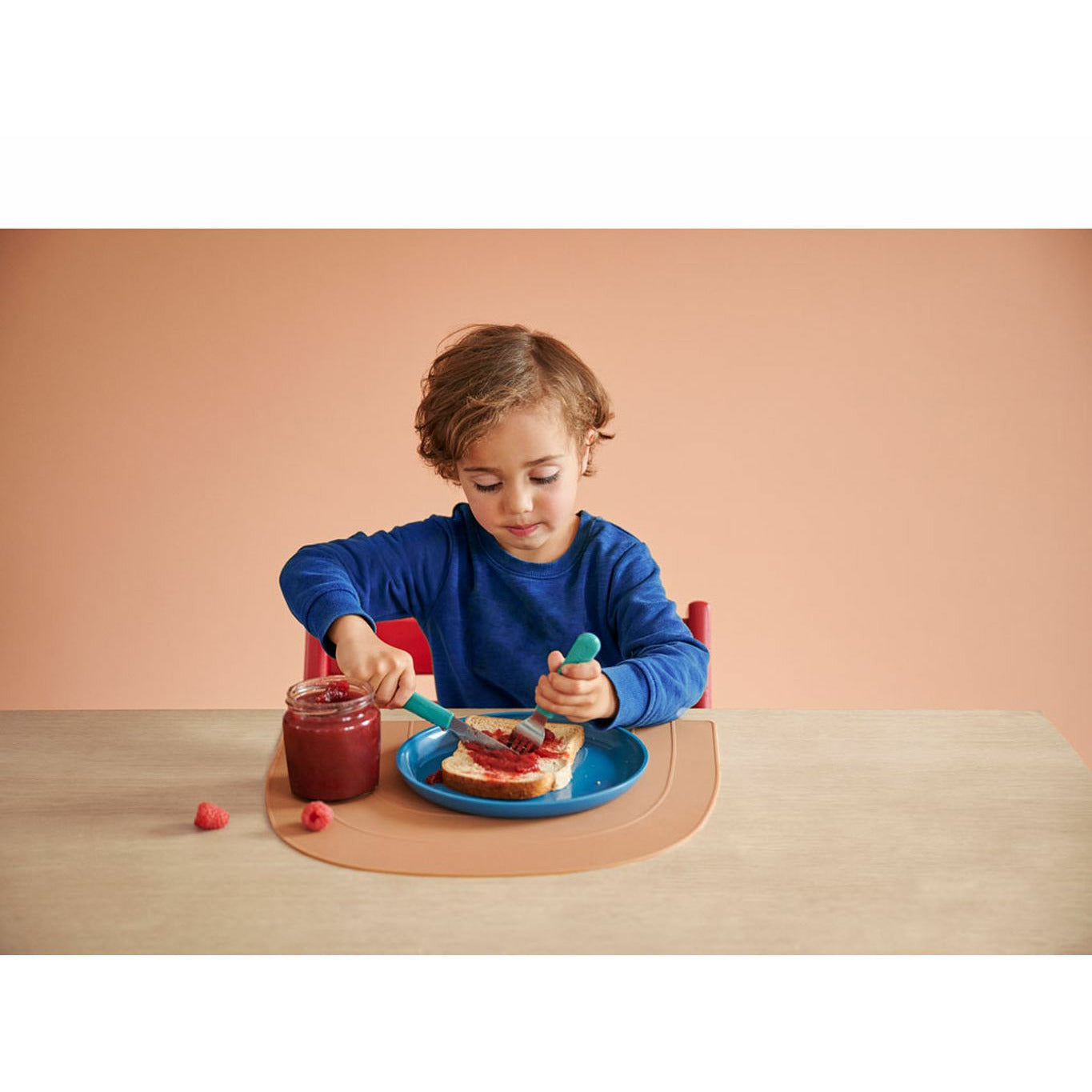Mépal Mio Children's Cutlery Set 3 PCS, Bleu foncé