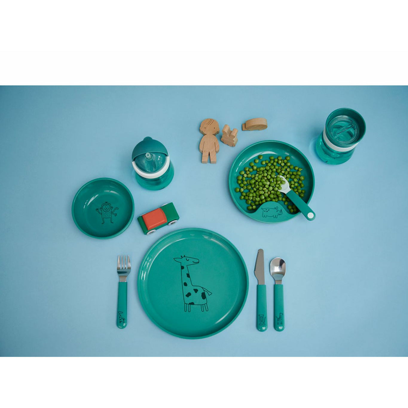 Mépal Mio Children's Cutlery Set 3 PCS, Turquoise