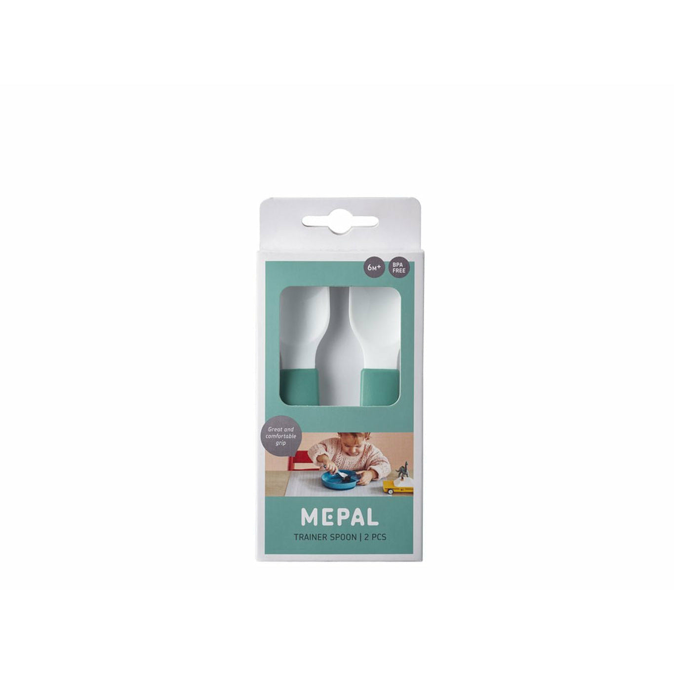 Mépal Mio Learning Spoon Set, turquoise