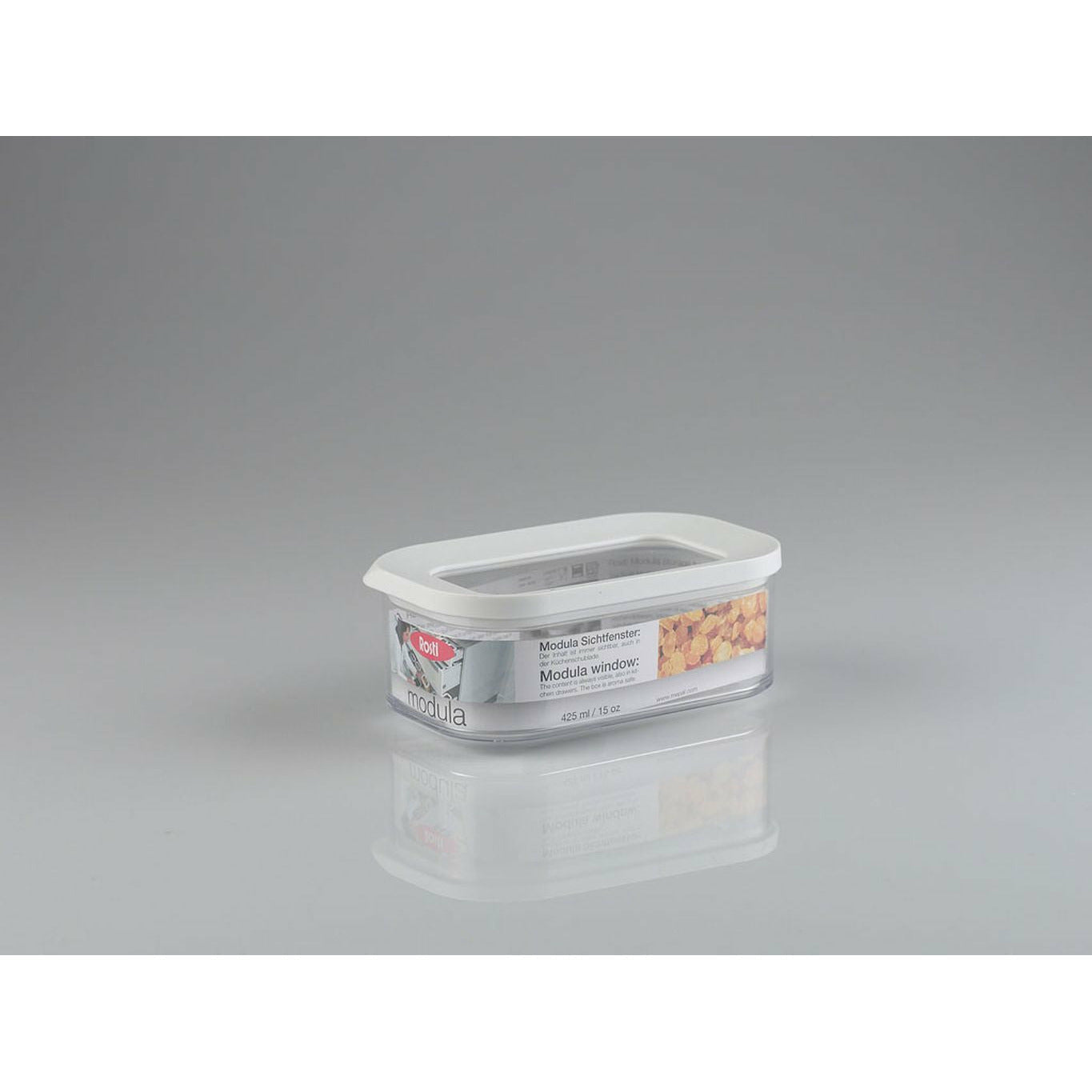 Box de almacenamiento de módula de mepal 0,4 L, transparente